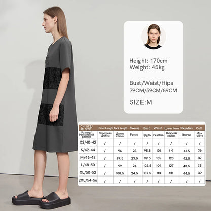 Elegantes Sommerkleid Damen Mit Lockerem Fall Für Den Tag