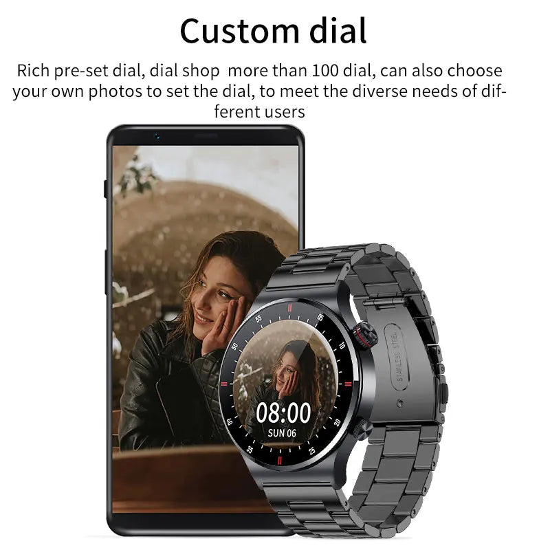 Männer Smart Uhr mit Bluetooth Anruf und wasserdichtem Sport Armband