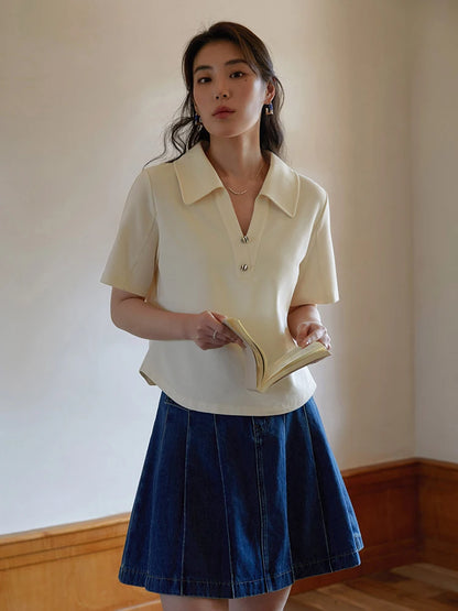 Lässiges Plus-Size-Set aus lockerem Shirt und Shorts für den Sommer – ideal als bequeme Freizeitkleidung im Y2K-Stil.