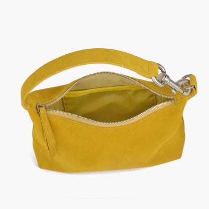 Damen Hobo-Tasche aus Wildleder | Halbmondform Crossbody