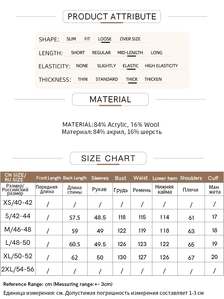 Produkt-Attribut- und Materialtabelle (Größen, Material, Elastizität)