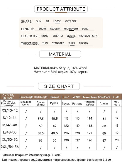 Produkt-Attribut- und Materialtabelle (Größen, Material, Elastizität)
