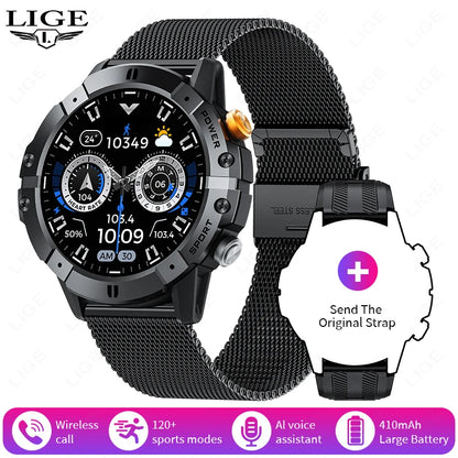 Herren Smartwatch mit 1,52 Zoll Display und wasserdichter Sportuhr-Funktion