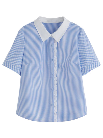 Ärmelloses Damen-Top im farbenfrohen Farbverlauf – Zweiteiliges Set aus Baumwolle für den Sommer im Büro-Look