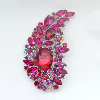 Brosche Blume Kristall Perle Luxus Anzug Party Bankett Damen