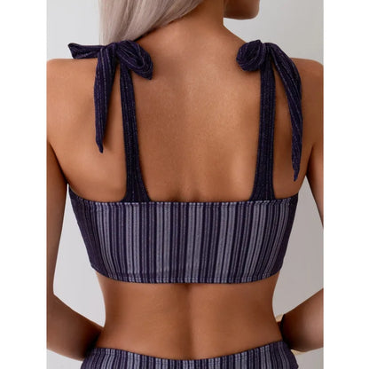 Blumiger Bikini-Set mit Push-up-Effekt – verführerische Bademode für den Strand