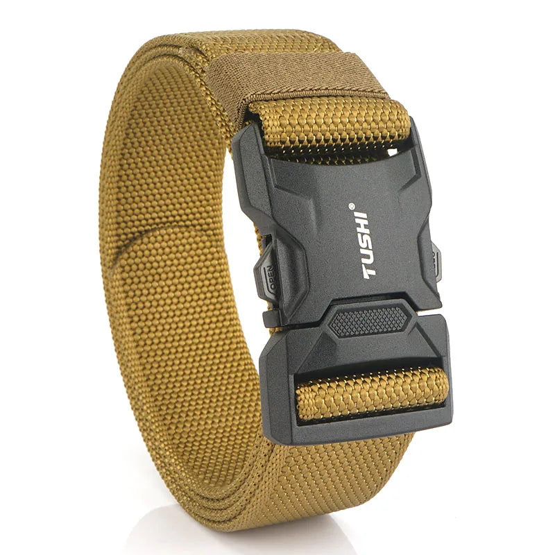 Herren-Gürtel aus Nylon für Outdoor-Einsätze mit robustem Design und Schnellverschluss