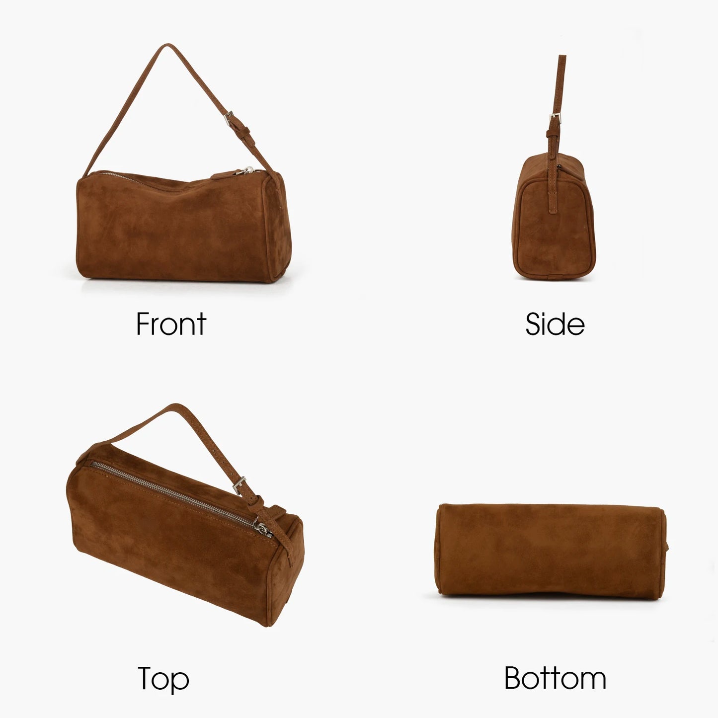 Mini-Veloursleder-Handtasche | Alltagsbegleiter