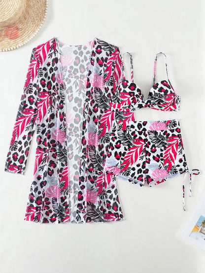 Dreiteiliges Damen-Bikini-Set im brasilianischen Stil – ideal für Strand und Pool