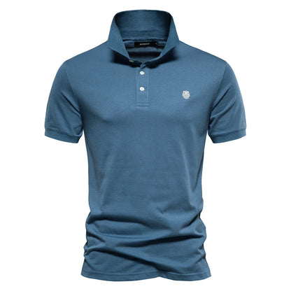 Herren Polo Shirts aus 100 Prozent Baumwolle mit Kurzarm und Stickerei
