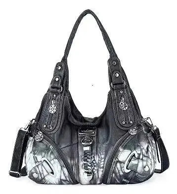 Damen-Schultertasche Mit Buntem Muster Und Vielseitigem Alltagsbegleiter Für Alltag Und Freizeit
