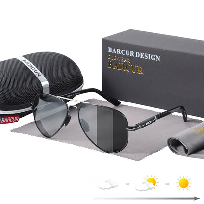 Sonnenbrille Pilot polarisiert Fahren Herren Spiegel