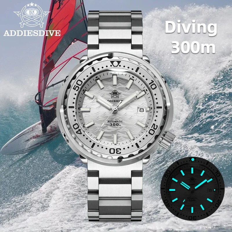Herren-Taucheruhr mit 300 m Wasserdichtigkeit und NH35A-Automatikwerk