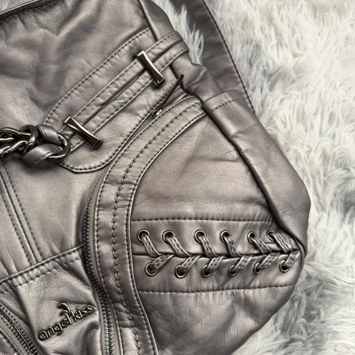 Damen-Schultertasche aus PU mit Mehrfachfächern und verstellbarem Schulterriemen Top-Handle-Design