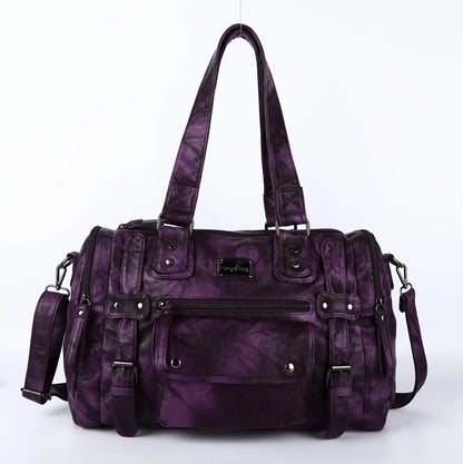 Damen-Schultertasche aus PU-Leder mit Top-Griff und extrem großem Fassungsvermögen für Alltag