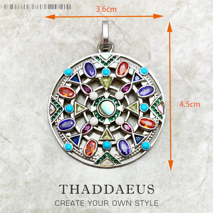 Damen-Charm-Anhänger Amulett magisch Natur Glück aus Sterlingsilber
