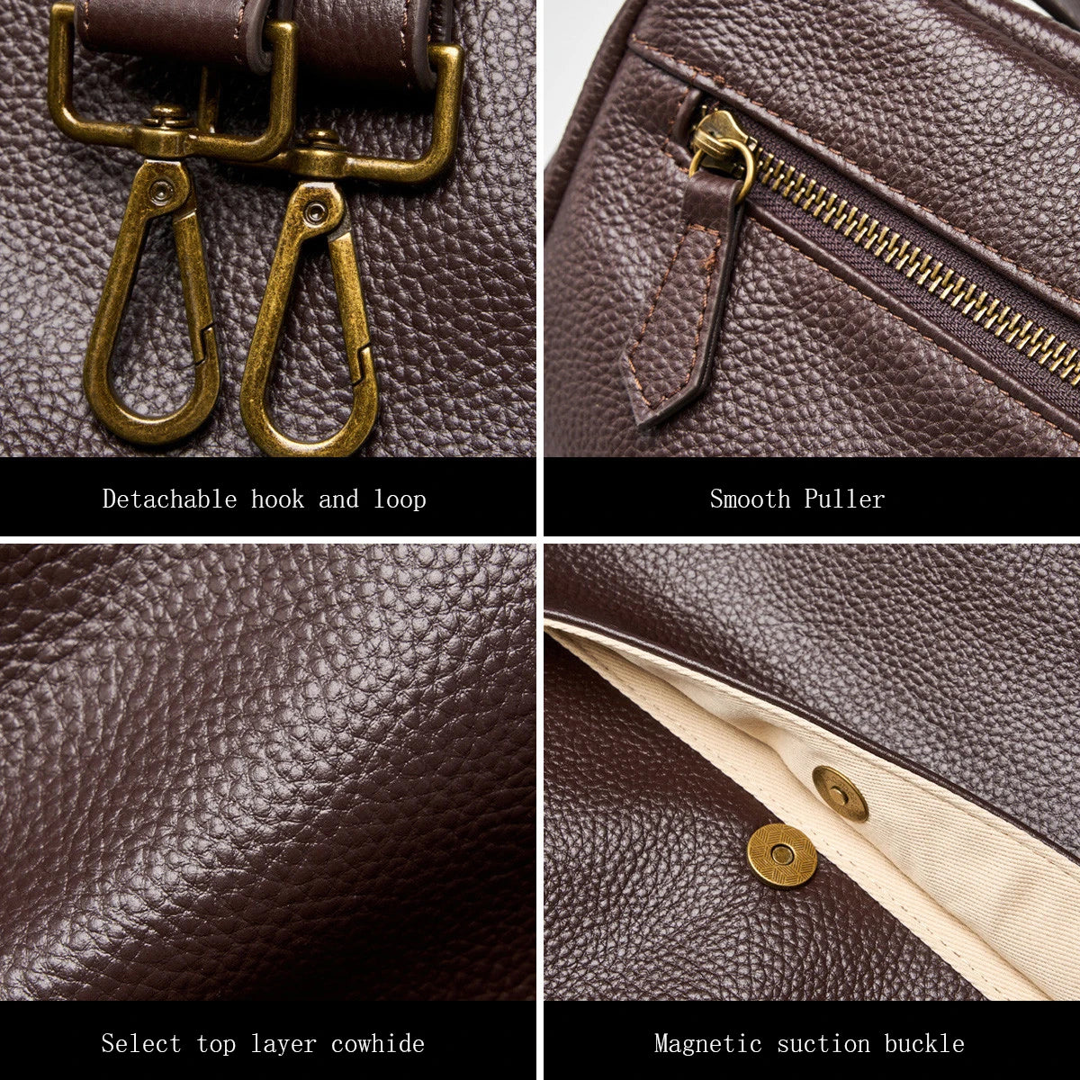 Damen Handtasche aus echtem Leder mit großer Kapazität