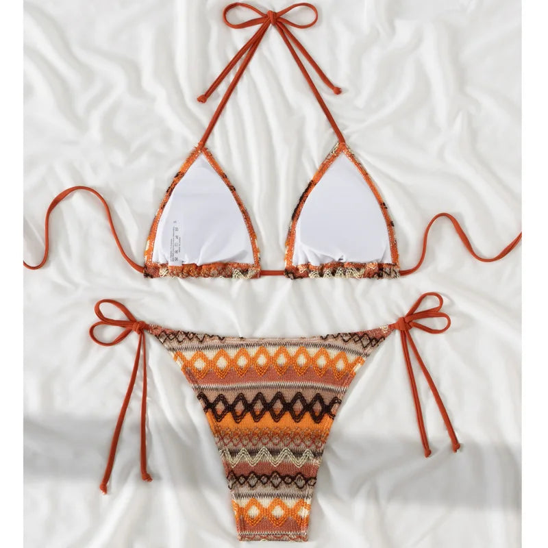 Verführerisches grünes Bikini-Set für Damen – ideal für Strand und Pool