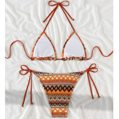 Verführerisches grünes Bikini-Set für Damen – ideal für Strand und Pool
