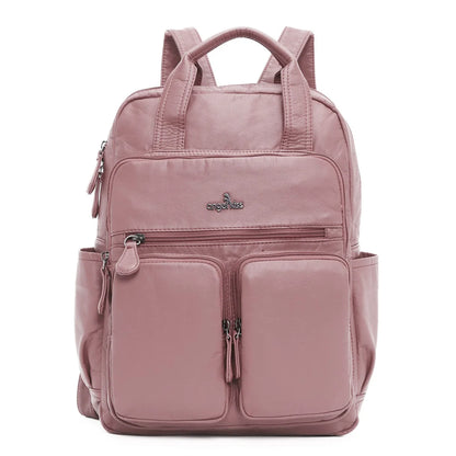 Unisex Schulrucksack Großes Fassungsvermögen mit Mehrfachtaschen und weichen Schultergurten für Alltag und Schule