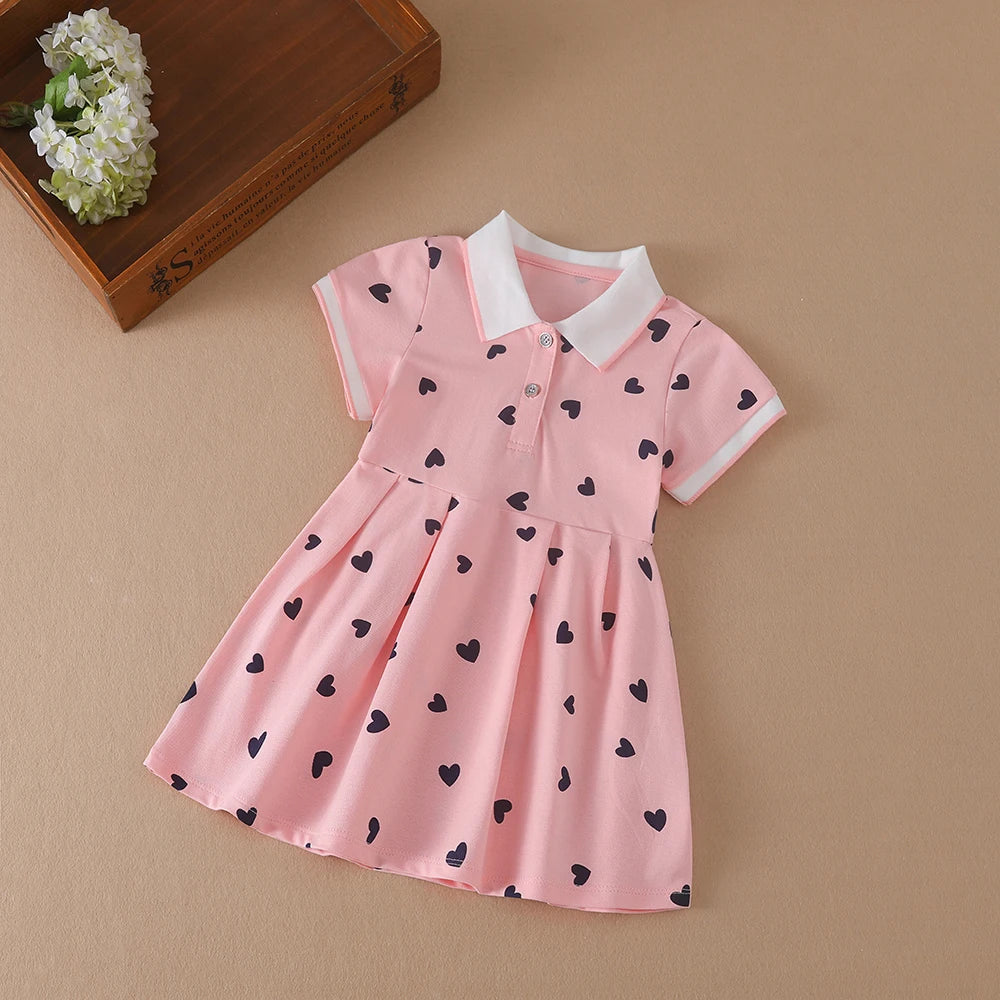 Mädchen Kleidung 2023 Neue Sommer Prinzessin Kleider Kurzarm Kinder Kleid Baby Kleider für Kinder Kleidung 2-6Y