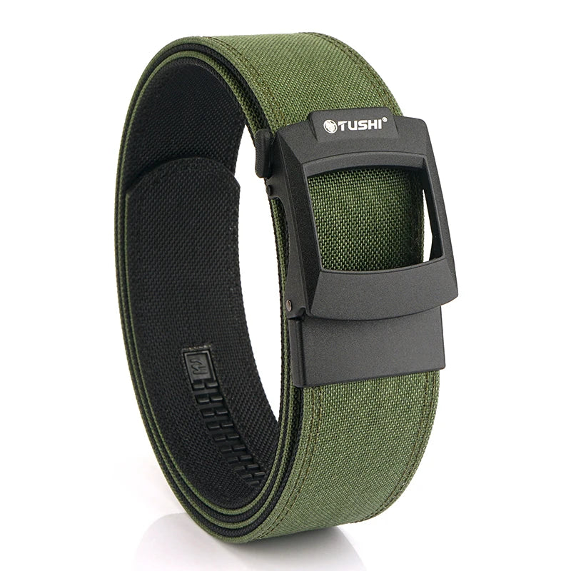 Herren-Taktischer Nylon-Gürtel Verstellbar mit Automatik-Schnalle 4,3 cm Breite Alltagsseinsatz