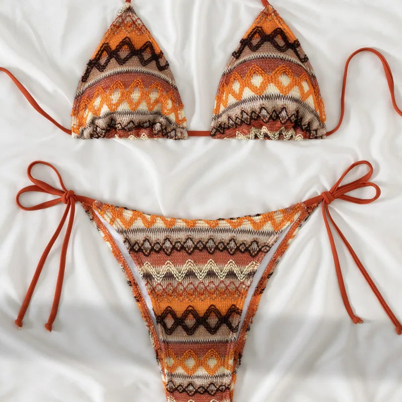 Verführerisches grünes Bikini-Set für Damen – ideal für Strand und Pool