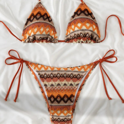 Verführerisches grünes Bikini-Set für Damen – ideal für Strand und Pool