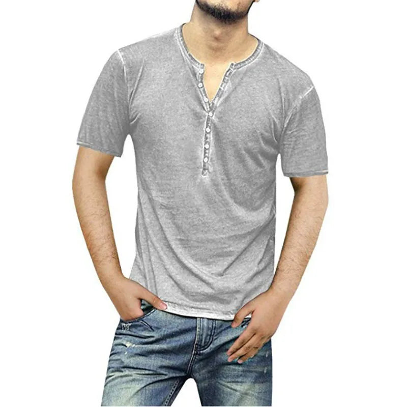 Gestreifte Herren-Freizeithose mit Taschen – ideal für Frühling und Sommer