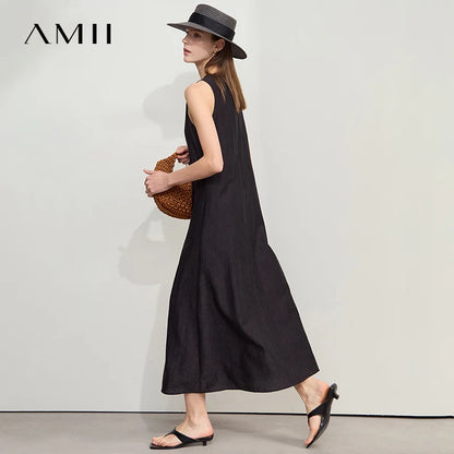 Elegantes Ärmelloses Damenkleid Für Bürofrauen Atmungsaktiv