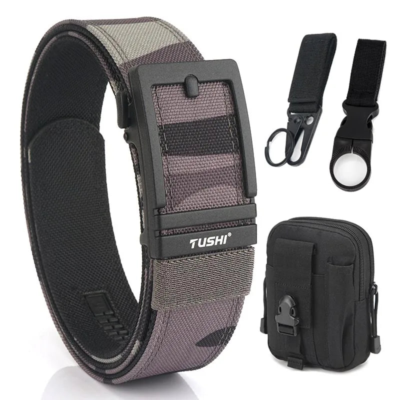 Unisex-Taktischer Gürtel aus 1100D Nylon mit Zinklegierung-Schnalle und Schnellverschluss 3,8 cm Breite