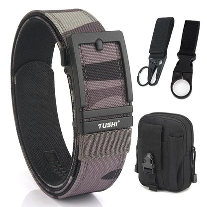 Unisex-Taktischer Gürtel aus 1100D Nylon mit Zinklegierung-Schnalle und Schnellverschluss 3,8 cm Breite