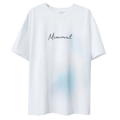 Damen Sommer T-Shirt mit lockerer Passform und buntem Farbverlauf