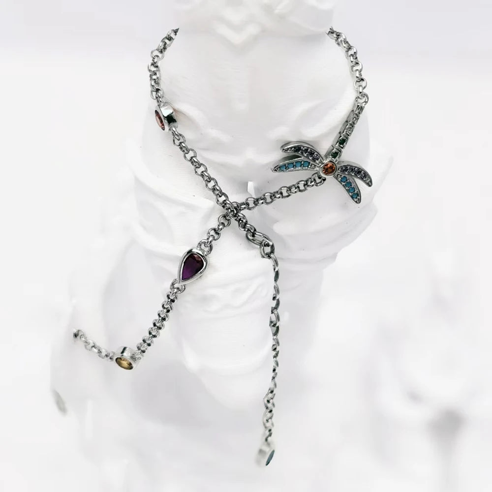 Damen-Armband Libelle bunt Böhmen aus Sterlingsilber
