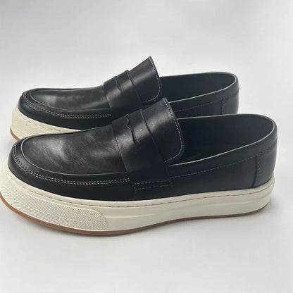 Elegante Herren-Loafer mit dicker Sohle – stilvoll & komfortabel