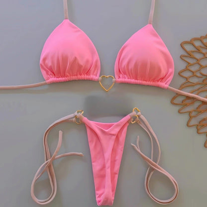 Sexy Push-Up-Bikini-Set für Damen mit brasilianischem Schnitt – ideal für Strand und Pool