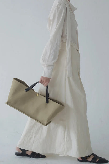Spaltleder Handtasche | Große Kapazität Top-Handle