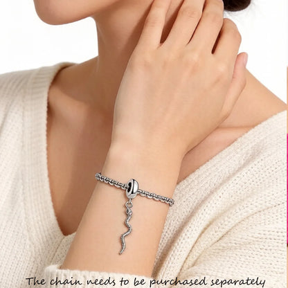 Damen-Charm-Anhänger Schlange Böhmen aus Sterlingsilber