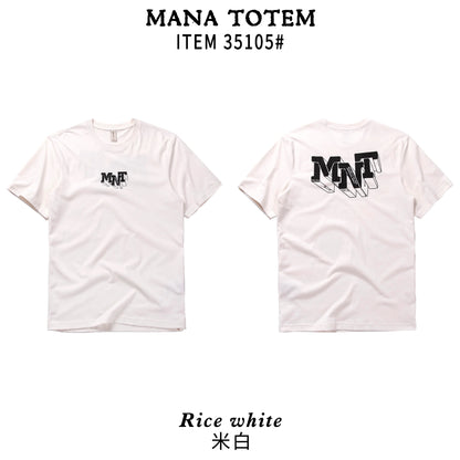 Herren T-Shirt mit kurzem Arm und modischem Gesichtsdruck im Basic-Stil