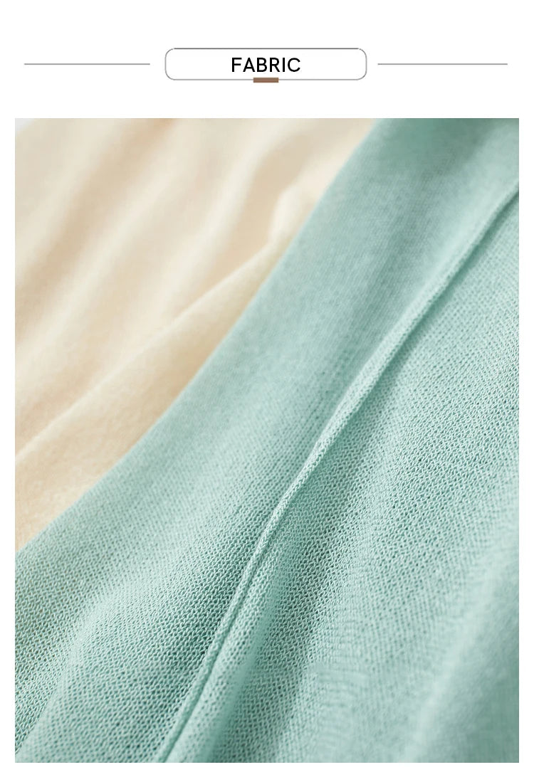 Damen-Strickjacke Micro-Stretch kurz locker einfarbig Sommer