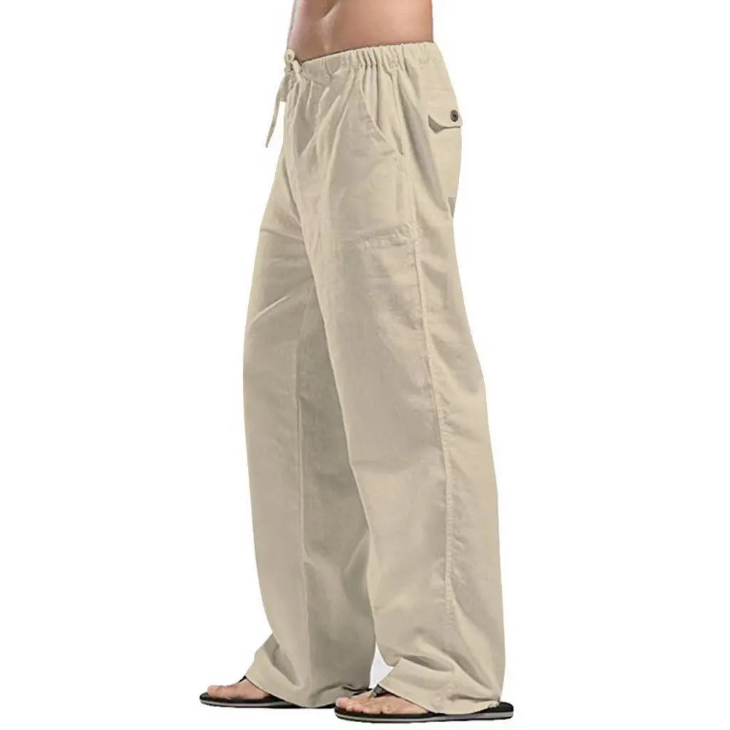Sommerliche Herren-7/8-Hose im trendigen Stil – große, gerade geschnittene, schnell trocknende Strandhose für Teenager