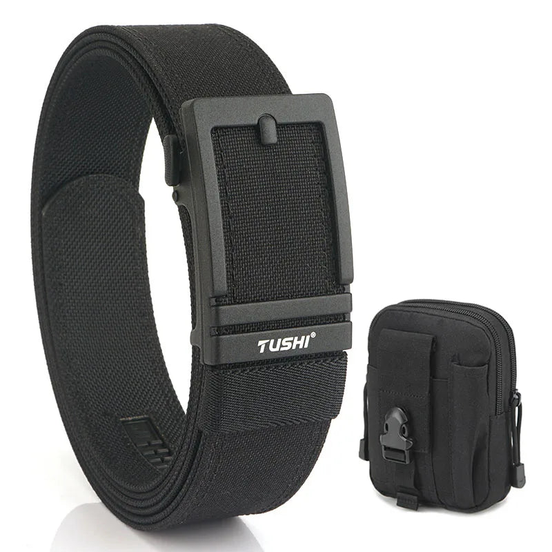 Unisex-Taktischer Gürtel aus 1100D Nylon mit Zinklegierung-Schnalle und Schnellverschluss 3,8 cm Breite