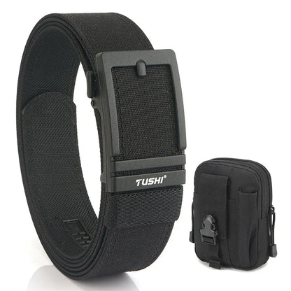 Unisex-Taktischer Gürtel aus 1100D Nylon mit Zinklegierung-Schnalle und Schnellverschluss 3,8 cm Breite