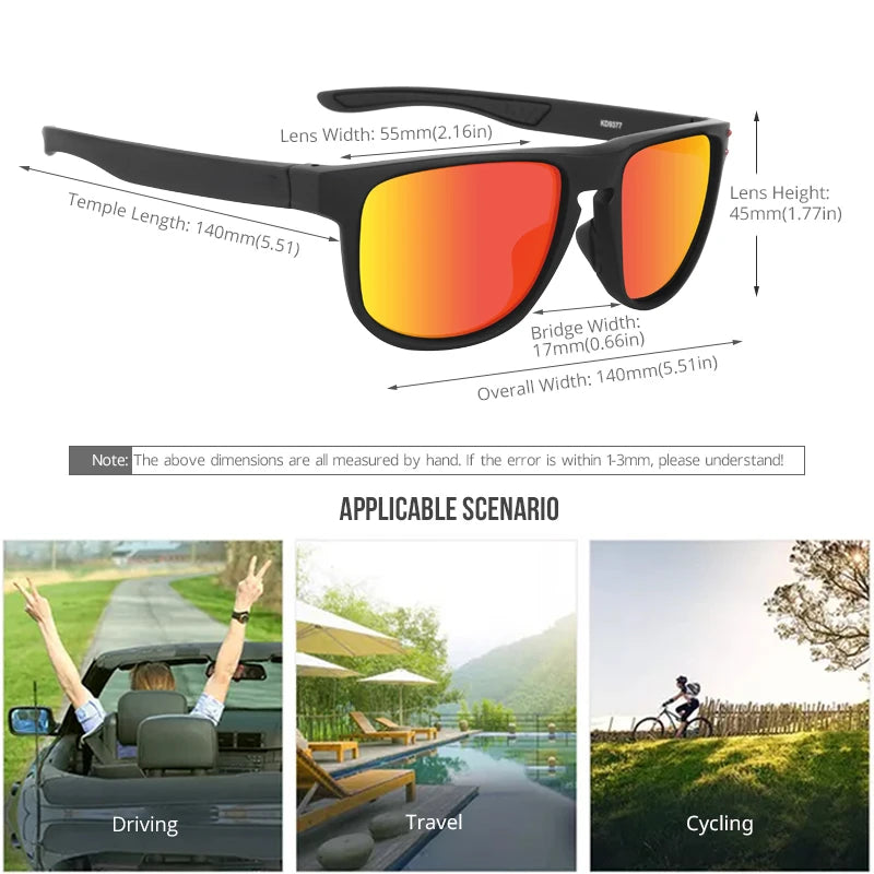 Sonnenbrille Sport Titan-Rahmen polarisiert vielseitig Herren