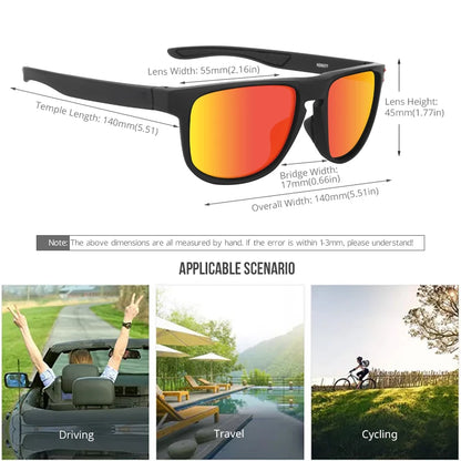 Sonnenbrille Sport Titan-Rahmen polarisiert vielseitig Herren
