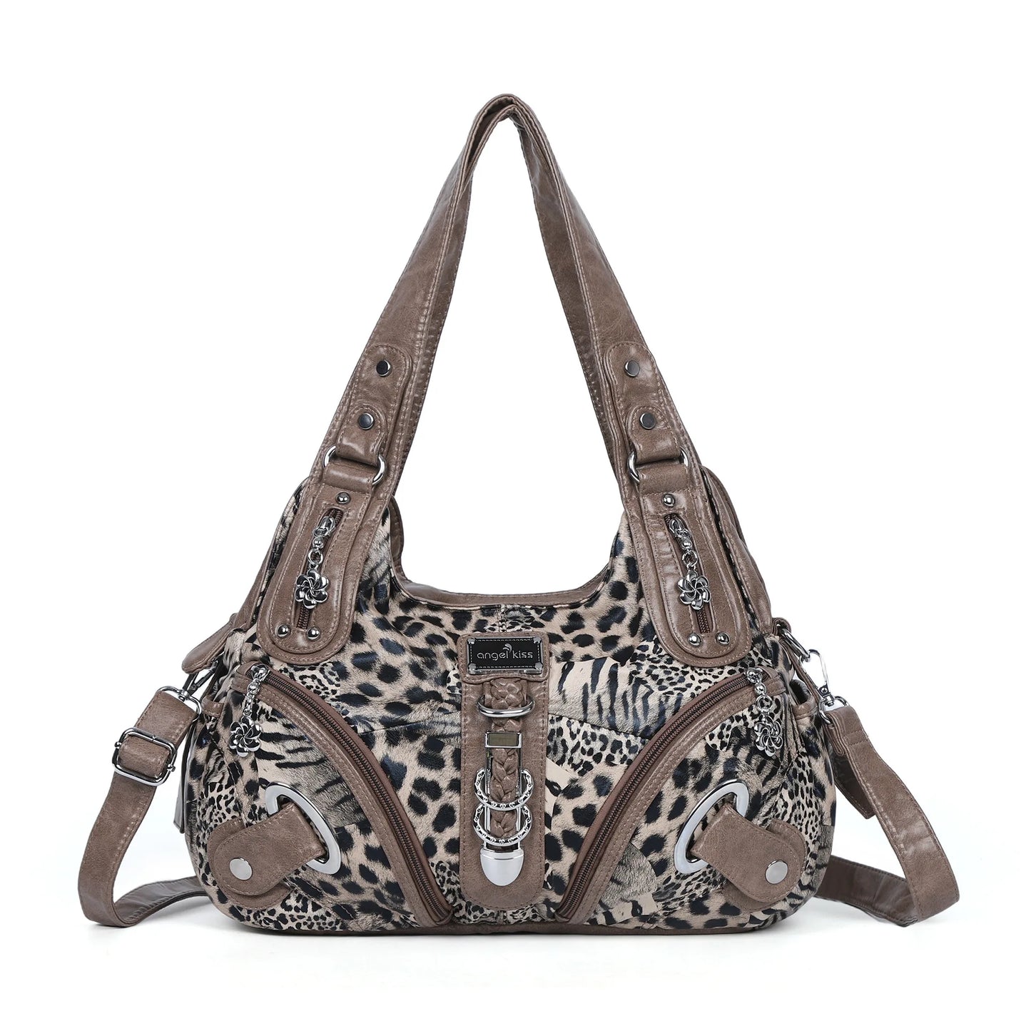 Damen-Handtasche Leopard Muster Großes Top-Handle Shopper Mit Vielseitiger Nutzung