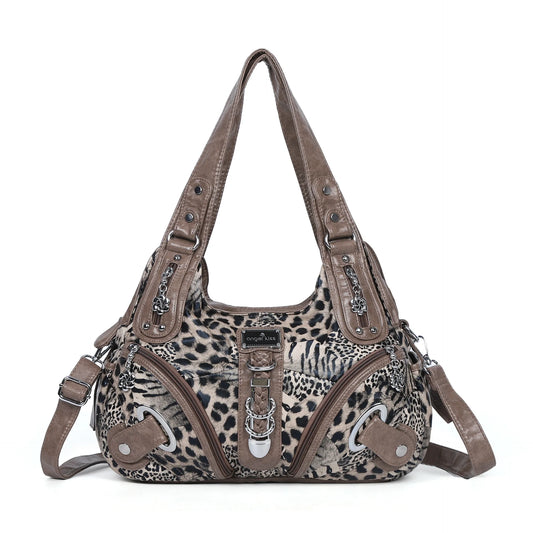 Damen-Handtasche Leopard Muster Großes Top-Handle Shopper Mit Vielseitiger Nutzung