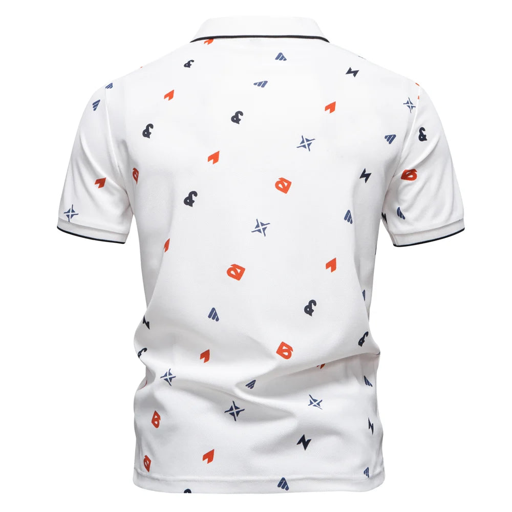 Herren Poloshirt Slim Fit Atmungsaktiv Sommer Casual Style