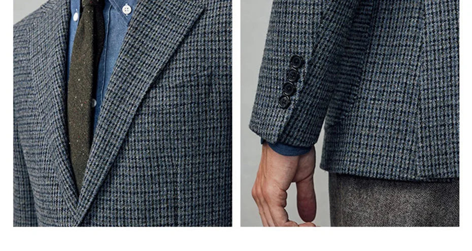 Eleganter Herrenanzug in Schwarz mit Blazer, Weste und Hose – ideal für Hochzeiten, Partys und den täglichen Business-Look, auch in großen Größen erhältlich.