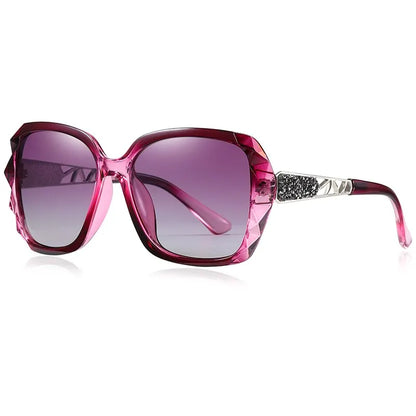 Damen-Sonnenbrille elegant Design Farbverlauf polarisiert UV400